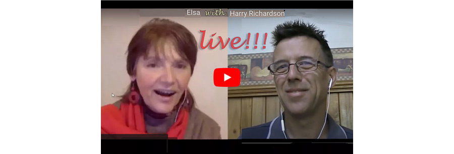 Harry Richardson with Elsa, live